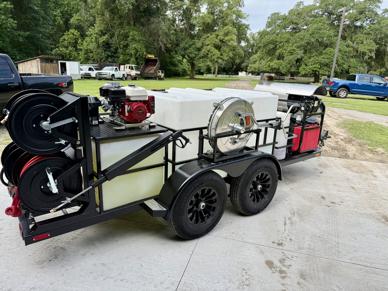 Lowcountry Hydroworx's custom-built $40,000 pressure washing rig